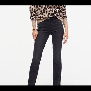 J. Crew Black High-Rise Straight Leg Denim Size 24